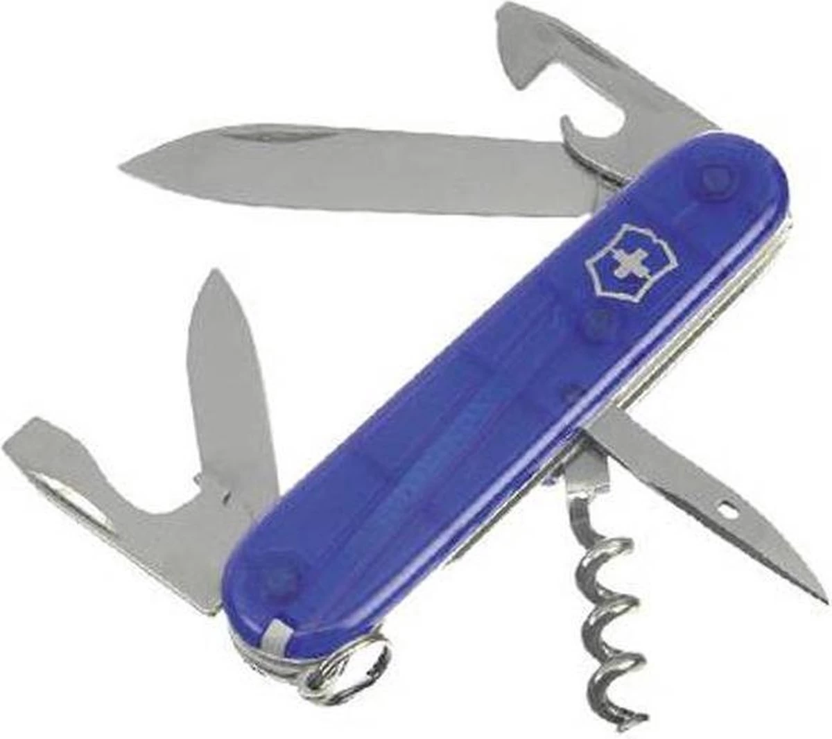 Victorinox Spartan Zakmes - 12 Functies - Transparant Blauw 1 Victorinox Spartan Zakmes - 12 Functies - Transparant Blauw