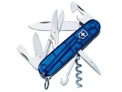 Victorinox Zakmes Climber Transparant Blauw 14 Functies 91 Mm Doosje
