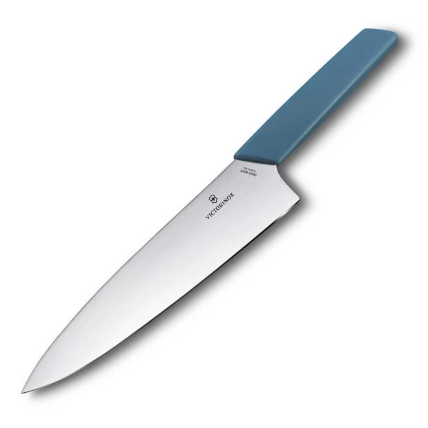 Victorinox Swiss Modern Koksmes - 15cm - RVS/PP Kunststof - Blauw 1 Victorinox Swiss Modern Koksmes - 15cm - RVS/PP Kunststof - Blauw