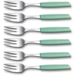 Victorinox Swiss Modern Taartvorken - 6-delig - Mint Groen