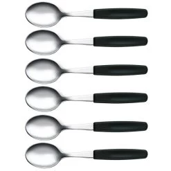 Victorinox Dessertlepels Set Van 6 Zwart