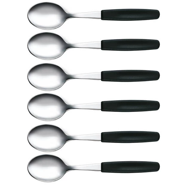 Victorinox Dessertlepels Set Van 6 Zwart 1 Victorinox Dessertlepels Set Van 6 Zwart