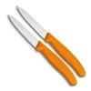 Victorinox SwissClassic Groente- En Schilmesje - Oranje - Gekarteld