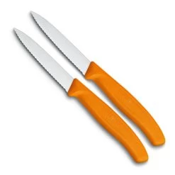Victorinox Groente- En Schilmesje - Oranje - Gekarteld