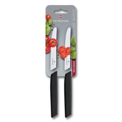 Victorinox Swiss Modern Tomatenmes - 2-delig - Zwart