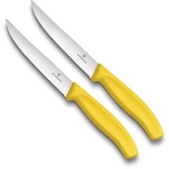 Victorinox Swissclassic Steakmessenset - 2-delig Geel