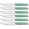 Victorinox Swiss Modern Steakmessen - 6-delig - 12cm - Mint Groen