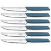 Victorinox Swiss Modern Steakmessen - 6-delig - 12cm - Blauw