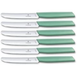 Victorinox Swiss Modern Tafelmessen - 6-delig - 11cm - Mint Groen
