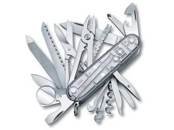 Victorinox Zakmes SwissChamp Transparant Zilver 33 Functies 91 Mm Doosje