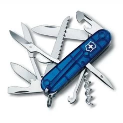 Zakmes Victorinox Huntsman Transparant Blauw