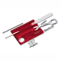 SwissCard Nailcare Victorinox 13 Functies Transparant Rood