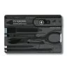 SwissCard Victorinox 10 Functies Transparant Zwart