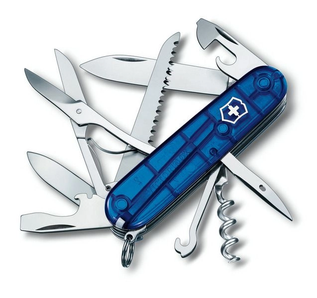 Zakmes Huntsman Transparant Blauw Victorinox 1 Zakmes Huntsman Transparant Blauw Victorinox