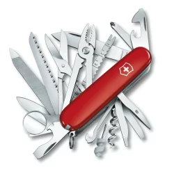 Zakmes SwissChamp Rood + Leren Hoesje Victorinox