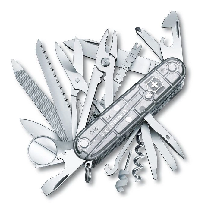 Zakmes SwissChamp SilverTech Transparant Victorinox 1 Zakmes SwissChamp SilverTech Transparant Victorinox