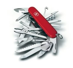 Victorinox Zakmes SwissChamp Transparant Rood 33 Functies 91 Mm Doosje